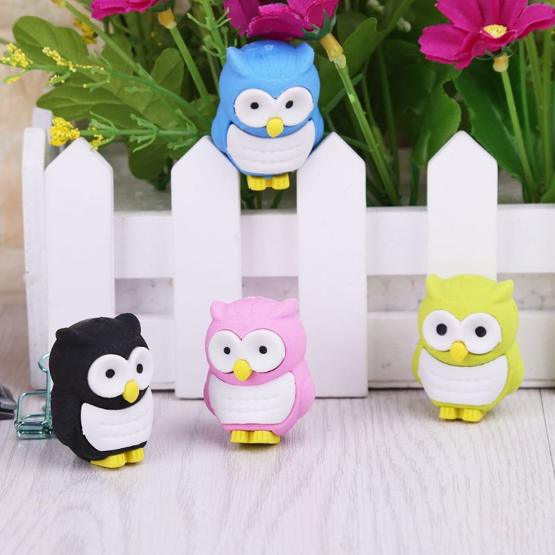Cục Tẩy Hình Chim Cú 3D Xinh Xắn Dành Cho Bé