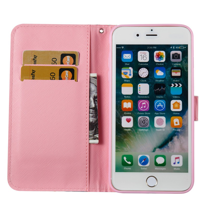 Ốp lưng thiết kế dạng gấp in hình cú mèo dễ thương cho iPhone 7 Plus 8 Plus 6 Plus 7/8/6/6S 5/5S | BigBuy360 - bigbuy360.vn