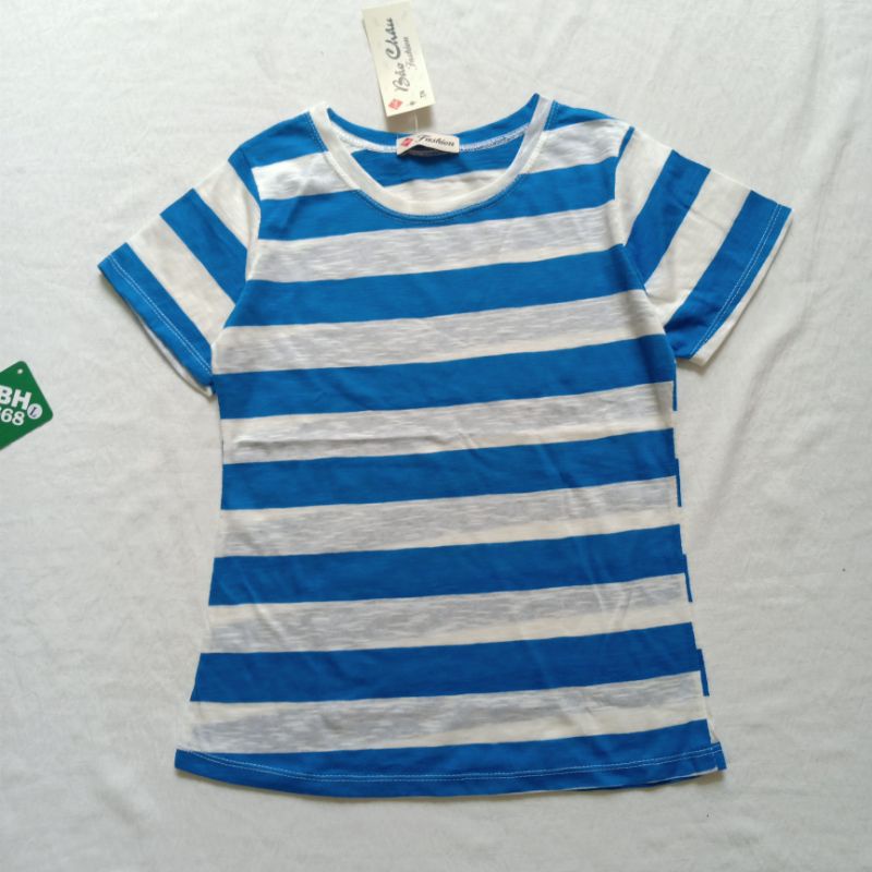 Áo Thun Nữ Tay Ngắn Cổ Tròn Sọc Ngang Chất Vải Cotton Giấy Nhẹ,mát
