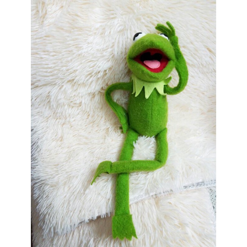 gấu bông Ếch Kermit size to 50cm nhám chính hãng nhồi bông