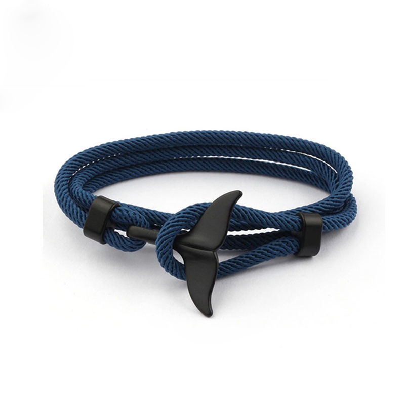 Vòng Tay Dây Bện Hai Khóa Cài Có Thể Điều Chỉnh Thời Trang Đơn Giản Cho Học Sinh