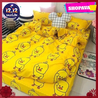 Sale 50% ga trải giường poly 1m8-vịt vàng mới