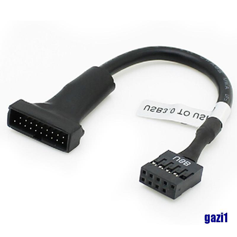 Cáp Chuyển Đổi < Gazi1 > 19 / 20 Pin Usb 3.0 Female Sang 9 Pin Usb 2.0 Male