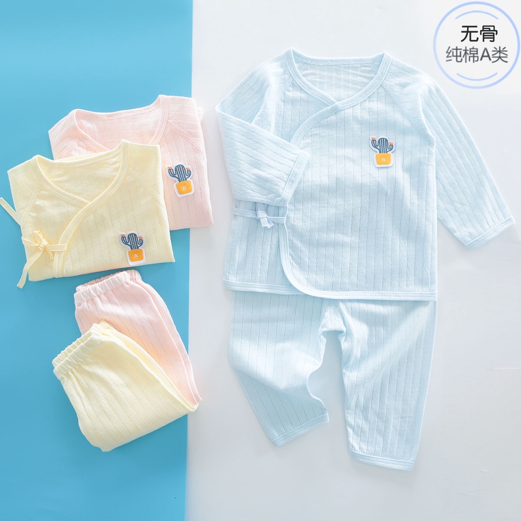 Hàng Mới Về Mới Áo Thun#Bộ Đồ Lót Vải Cotton Mỏng Thời Trang Mùa Hè Cho Bé Sơ Sinh 0-6 Tháng 8 / 10 Tuổi