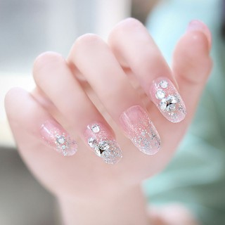 Set 24 móng tay giả đính đá cho cô dâu