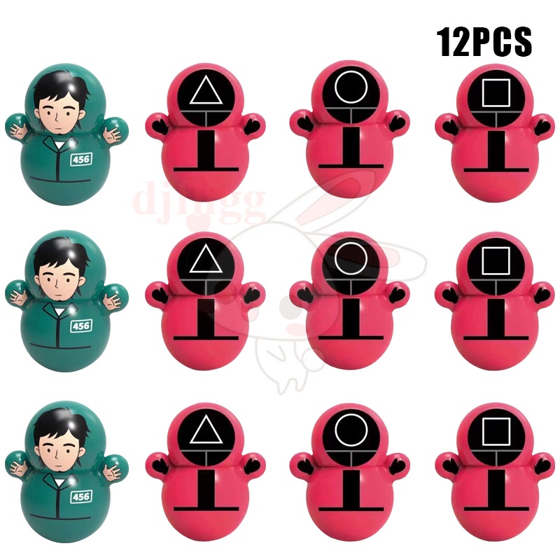 [ Rẻ Vô Địch ] pop it giá rẻ nhất Đồ chơi Squid Game Mô hình con mực lật đật đồ chơi dành cho trẻ mẫu giáo