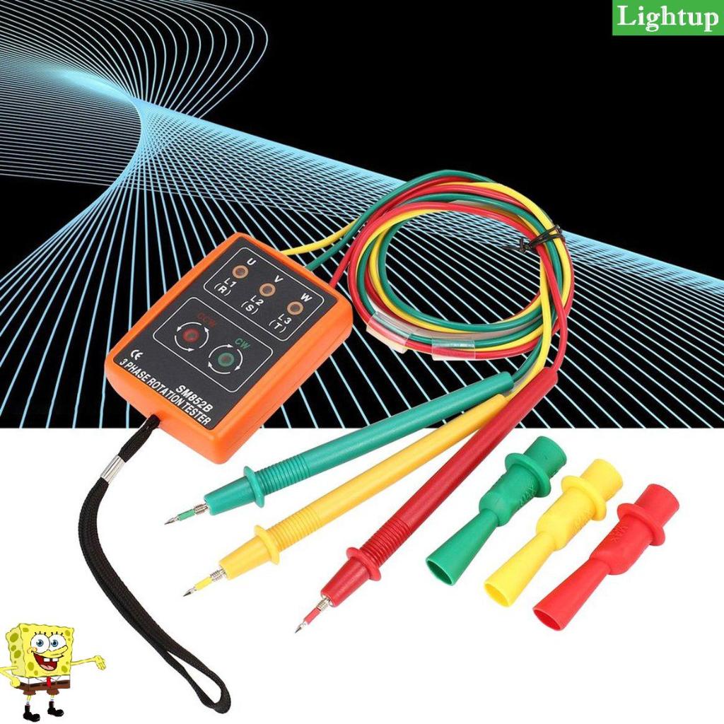 SM852B Máy đo tuần tự quay 3 pha Máy dò máy đo 60V-600V