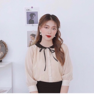 Sơ mi dập ly cổ sen