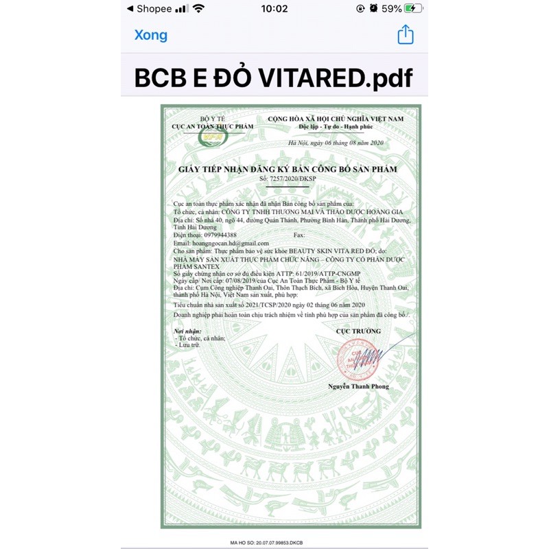 Vitamin E Đỏ Beauty Skin Lọ 30 viên