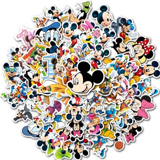Set 50 miếng dán hình chuột mickey chống thấm nước trang trí đa năng đẹp mắt