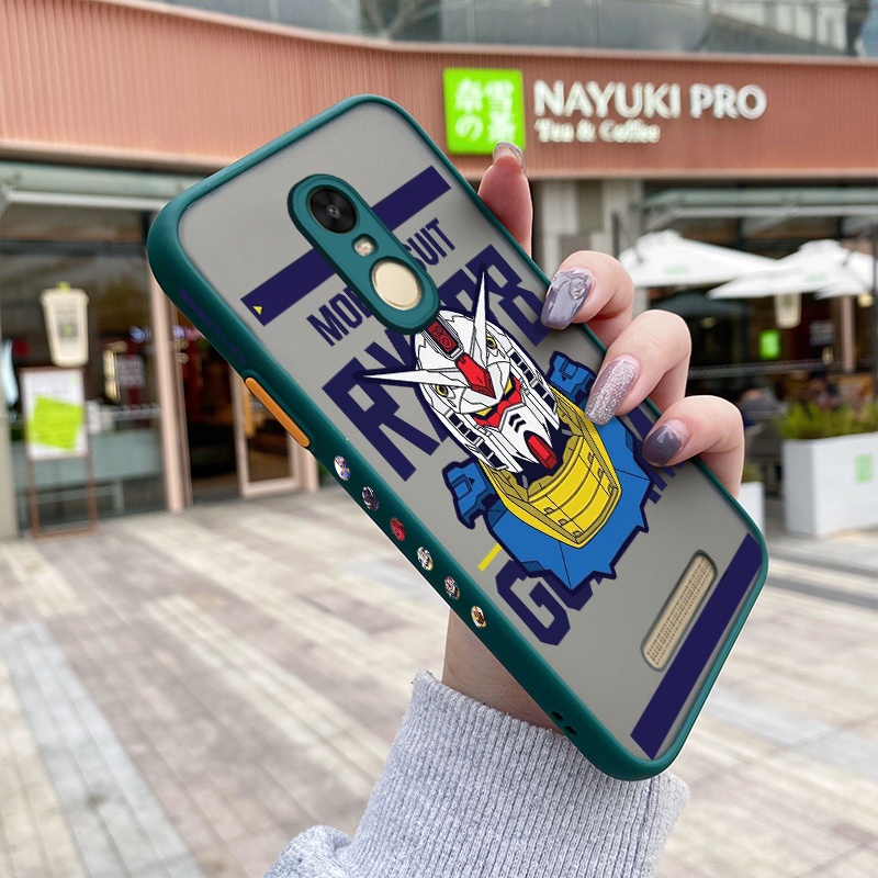 Ốp Điện Thoại Silicon Cứng Viền Vuông Trong Suốt In Hình Gundam Cho Xiaomi Redmi Note 3 Pro Note 2