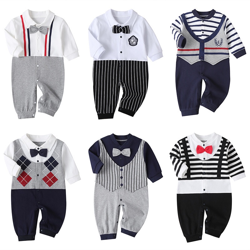 Body bé gái đồ sơ sinh từ 0 đến 24 tháng bodysuit liền thân mùa hè Dài Tay quần áo cho bé trẻ em
