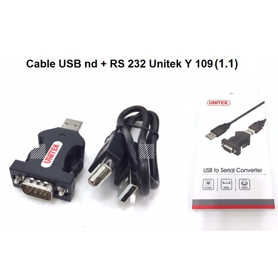 ĐẦU USB TO COM RS232 CHÍNH HÃNG UNITEK Y109