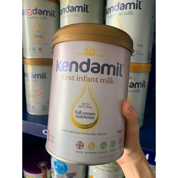 Sữa kendamil số 1,2,3 lọ 900g hạn 3/2024