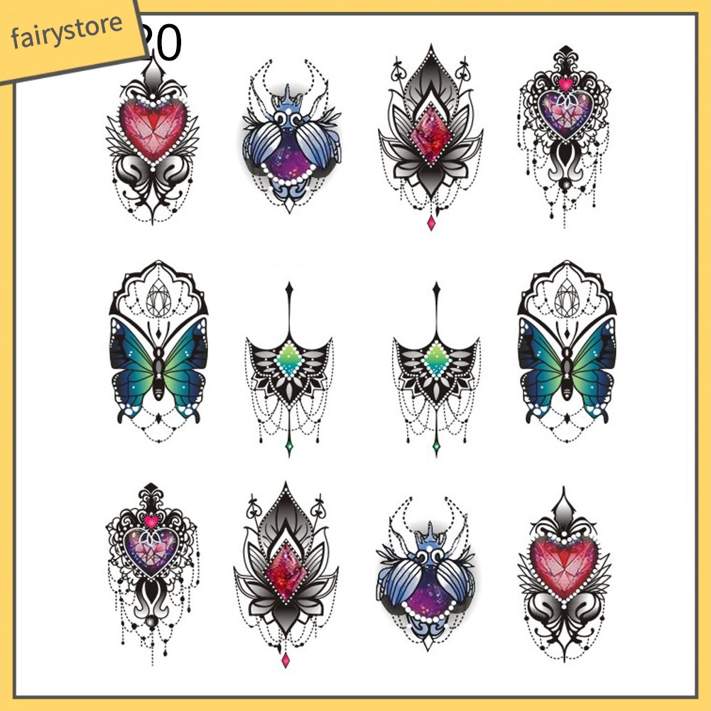 [Hàng mới về] Nhãn dán trang trí móng tay nghệ thuật in hoa văn bắt mắt