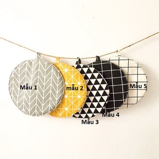 Lót nồi tròn vải canvas