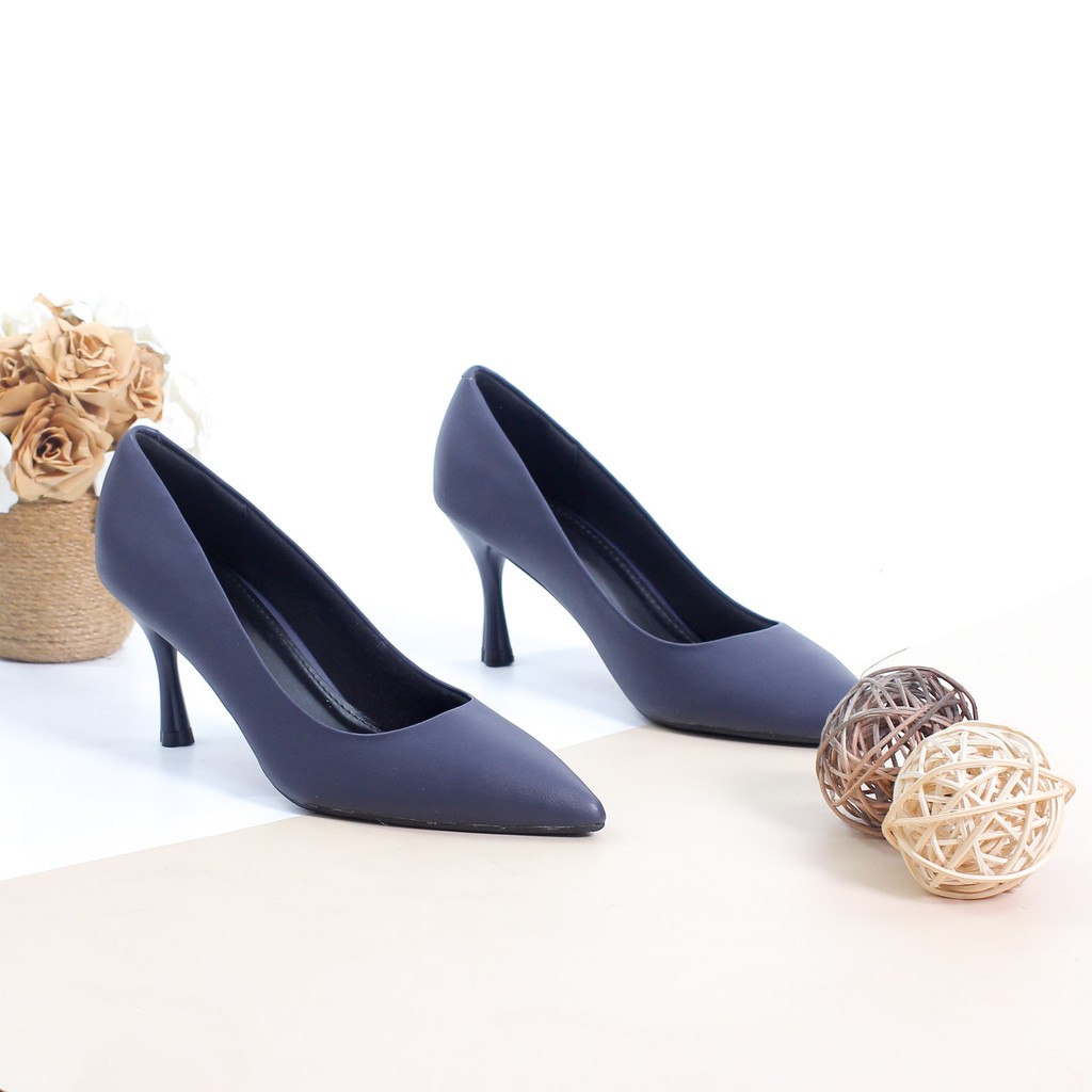 Giày Cao Gót 7cm Basic Mũi Nhọn Êm Chân X457