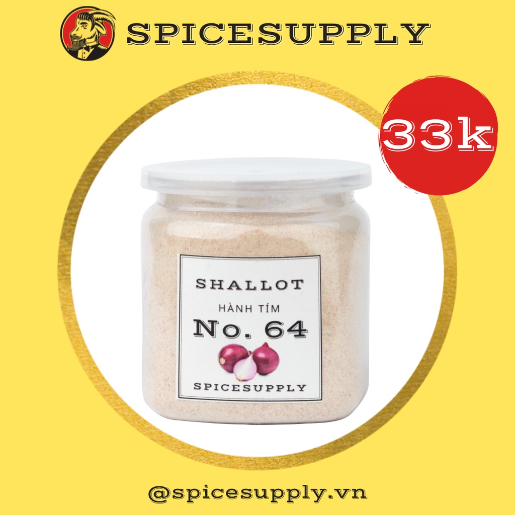 Shallot Powder Bột hành tím nguyên chất Red Onion Purple Hũ 120ml