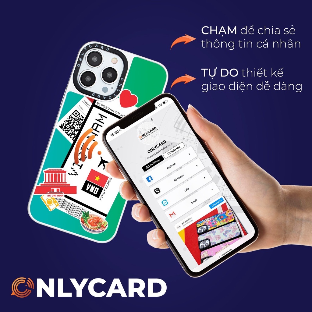 Ốp lưng thông minh ONLYCASE_VIET NAM_51/Onlycard Dành cho các dòng IPhone 7/7plus/8/8plus/x/xr/xs/11/12/13/pro/promax