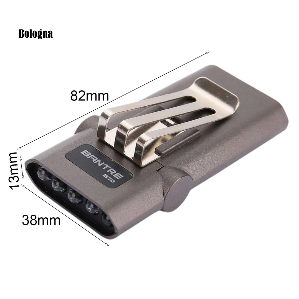 Đèn Kẹp Mũ Lưỡi Trai Cảm Ứng Có Thể Sạc Lại Dành Cho Câu Cá