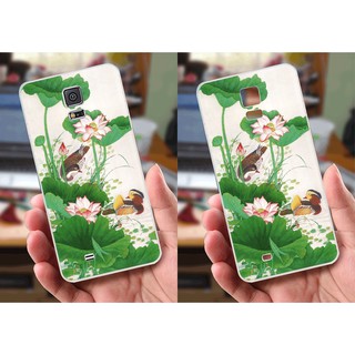 Ốp lưng Samsung S5 (dẻo viền trắng trong) - Hình Chim Công, Cá Chép, Cò