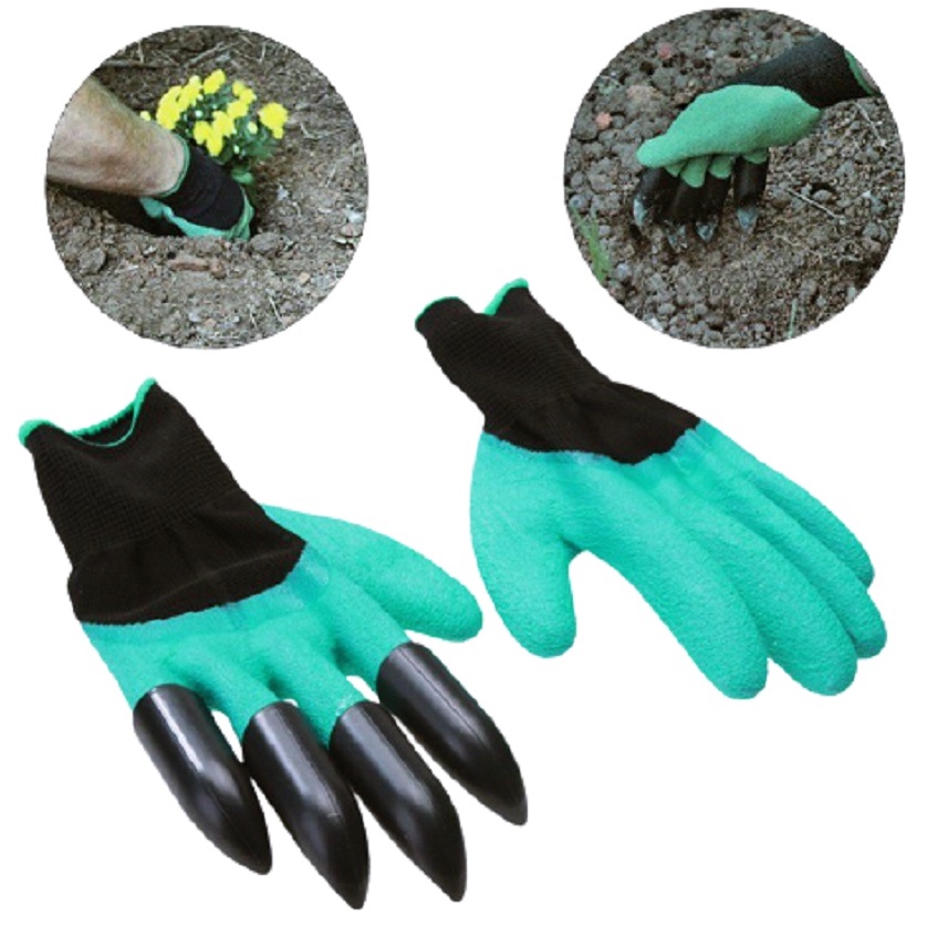 Găng tay làm vườn chuyên dụng có móng đào xới đất - gieo hạt - bảo vệ đôi tay No.101183