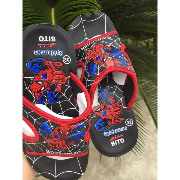 Dép Lê hình siêu nhân nhện nhện BiTo cho bé trai đi học / đi chơi đủ size 24-35