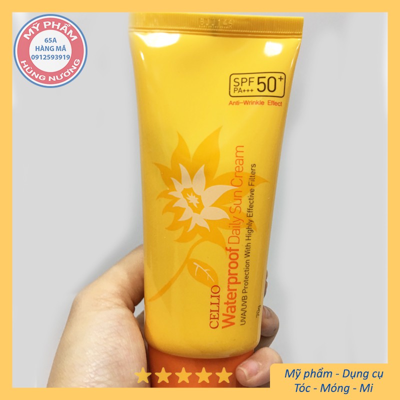 Kem chống nắng Cellio Waterproof Daily Sun Cream SPF50+