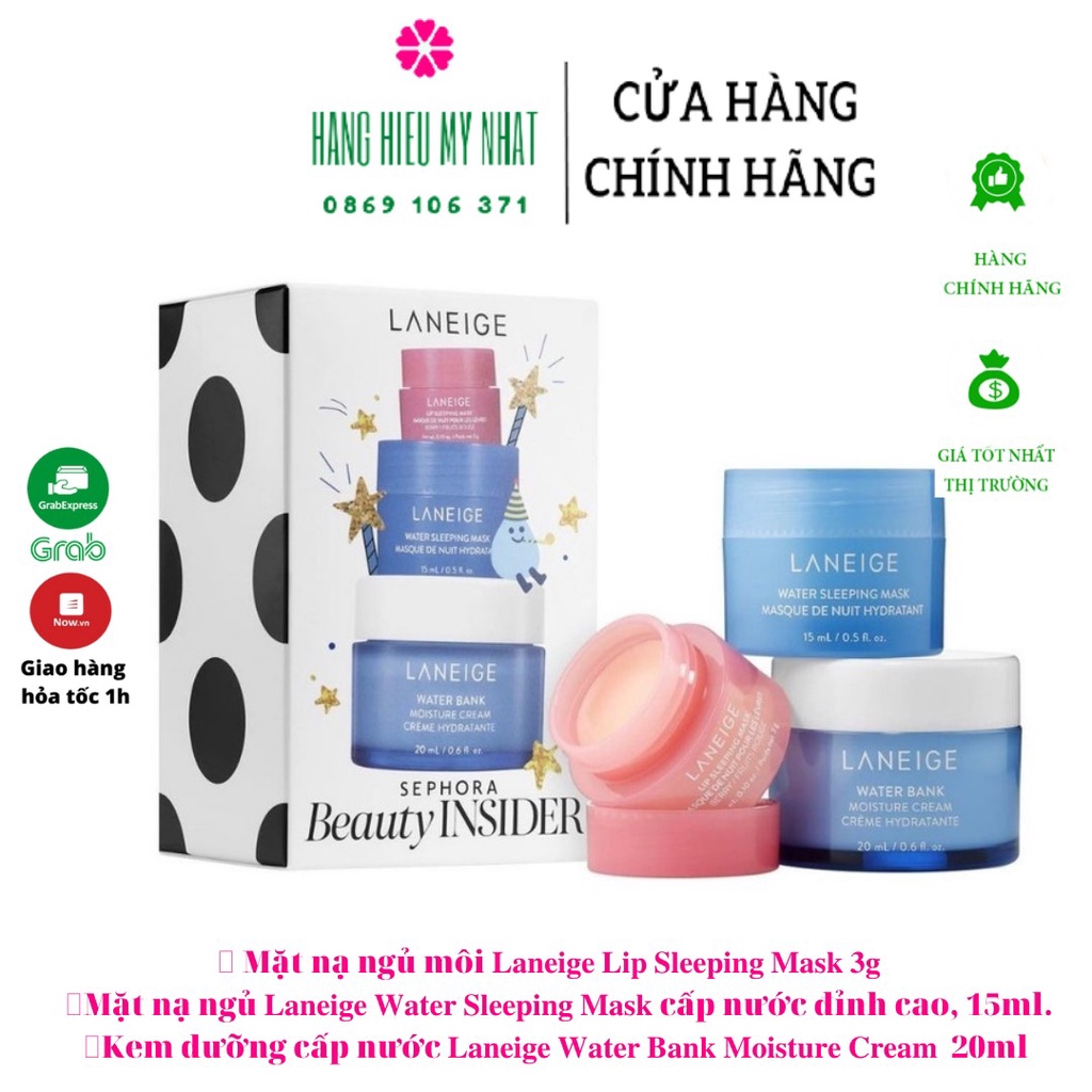 Set Dưỡng Da Laneige Sephora Mini 3 Món