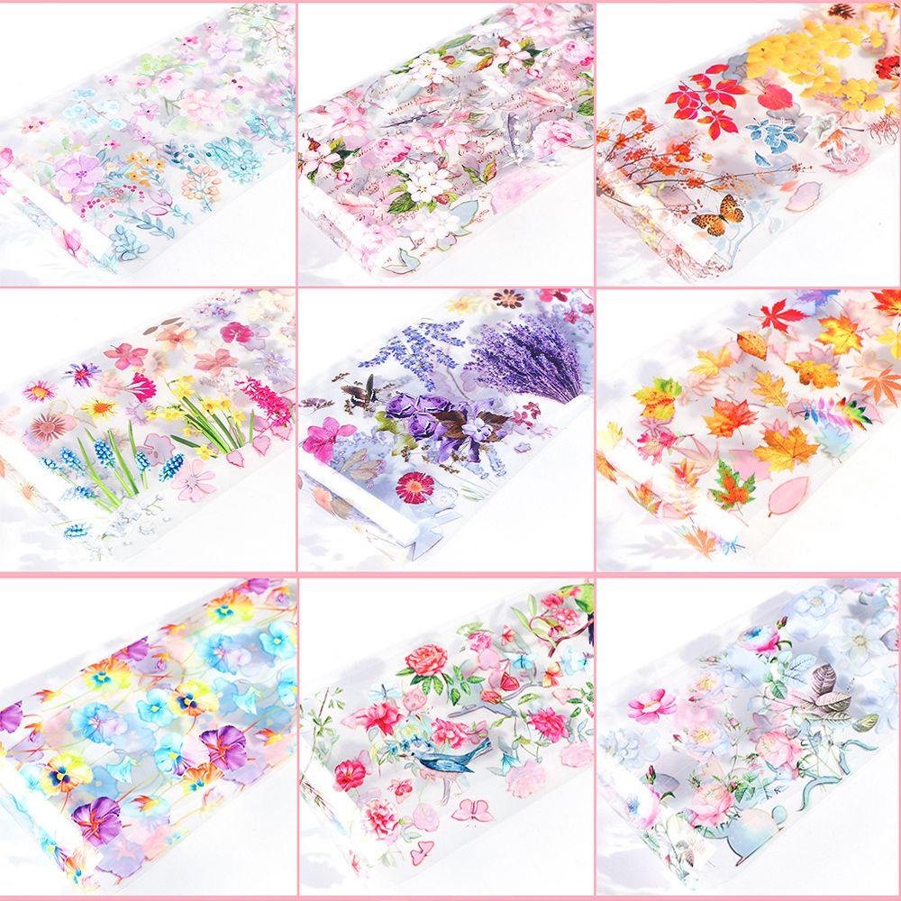 Miếng Dán Trang Trí Móng Tay Hình Bướm / Lá Phong Ba Chiều Thời Trang Mùa Thu