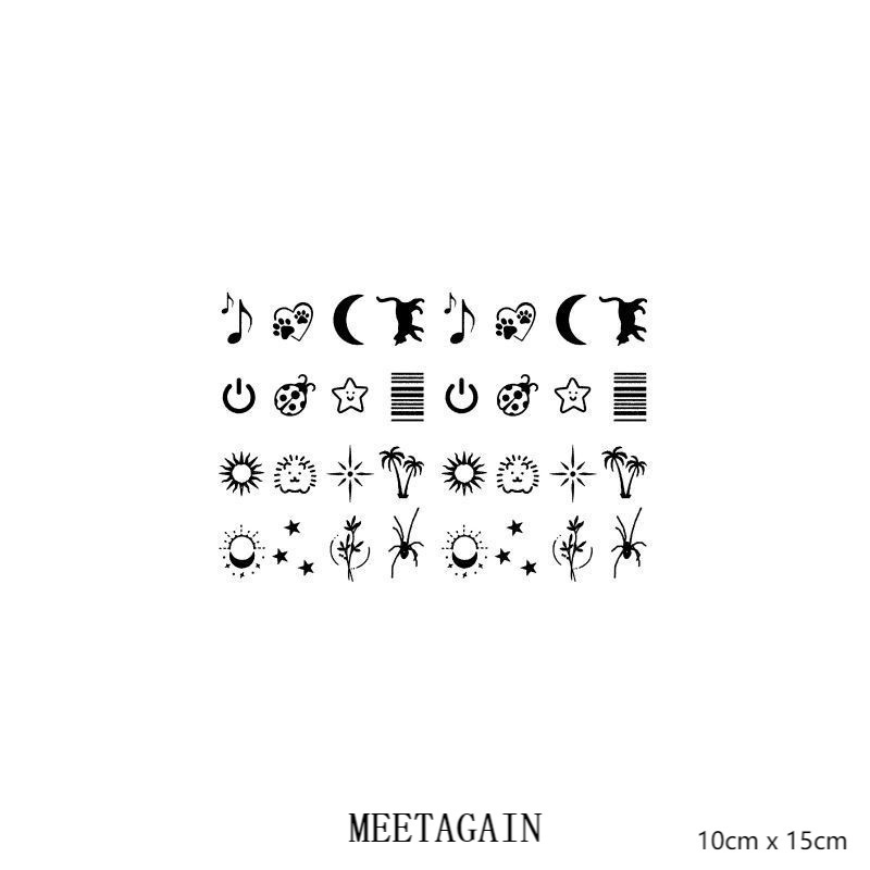 Hình xăm tạm thời chống thấm nước cỡ 10x15cm giữ màu lên đến 15 ngày L-007