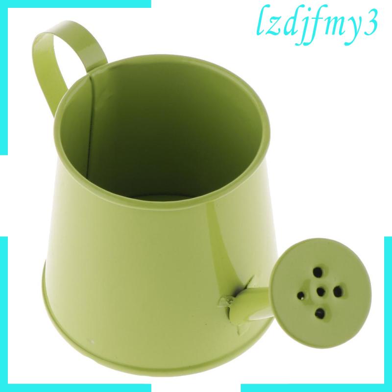 Mô hình bình tưới cây mini bằng thiếc nhiều màu sắc phong cách mộc mạc