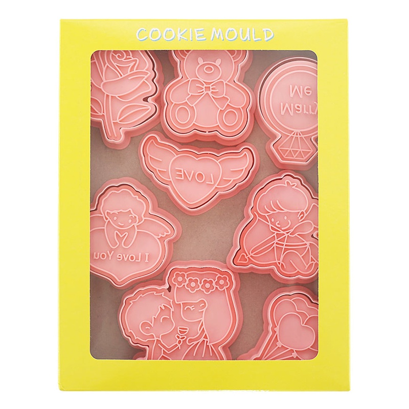 8 khuôn cắt bánh quy bằng nhựa dễ thương
