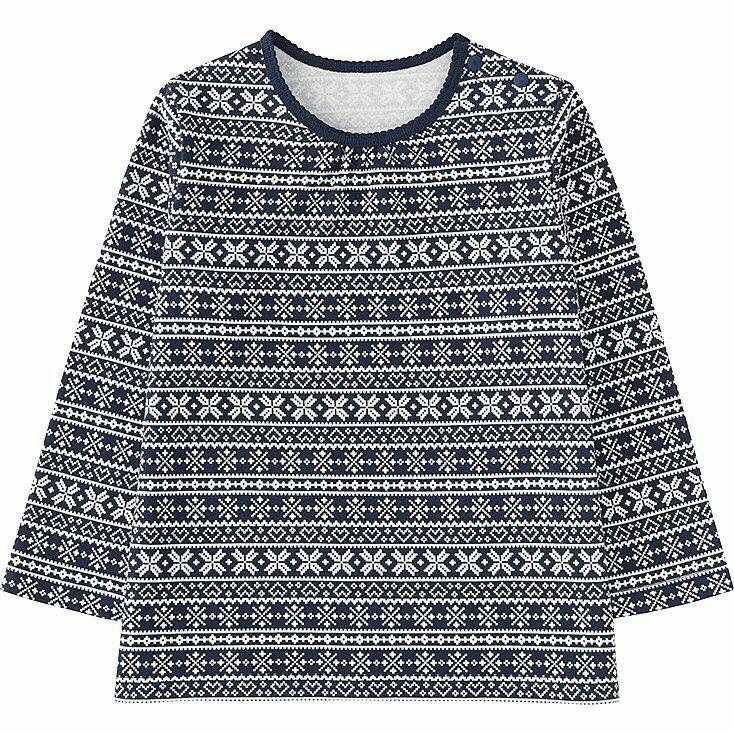 Áo cotton dài tay baby Uniqlo