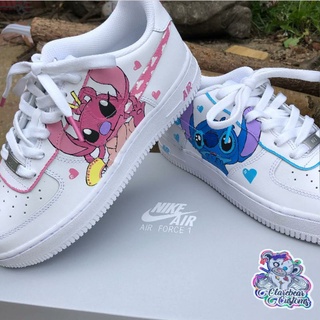 Giày af1 custom stich nam nữ hàng 1:1 full box tặng tất + móc khóa giày