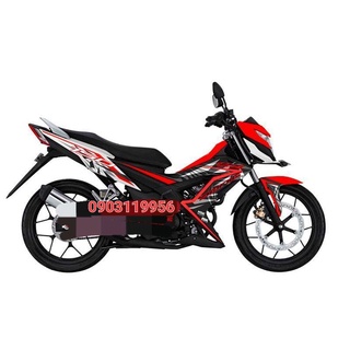Tem rời sonic 150 trắng đen đỏ siêu đẹp