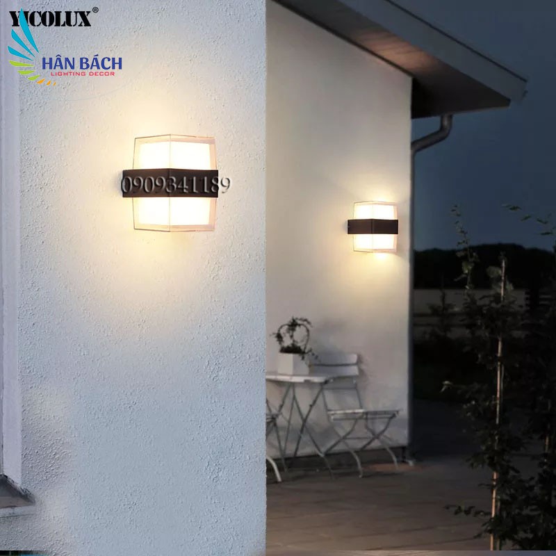 Đèn Led treo tường gắn tường ngoài trời trong nhà(Vuông, Tròn)