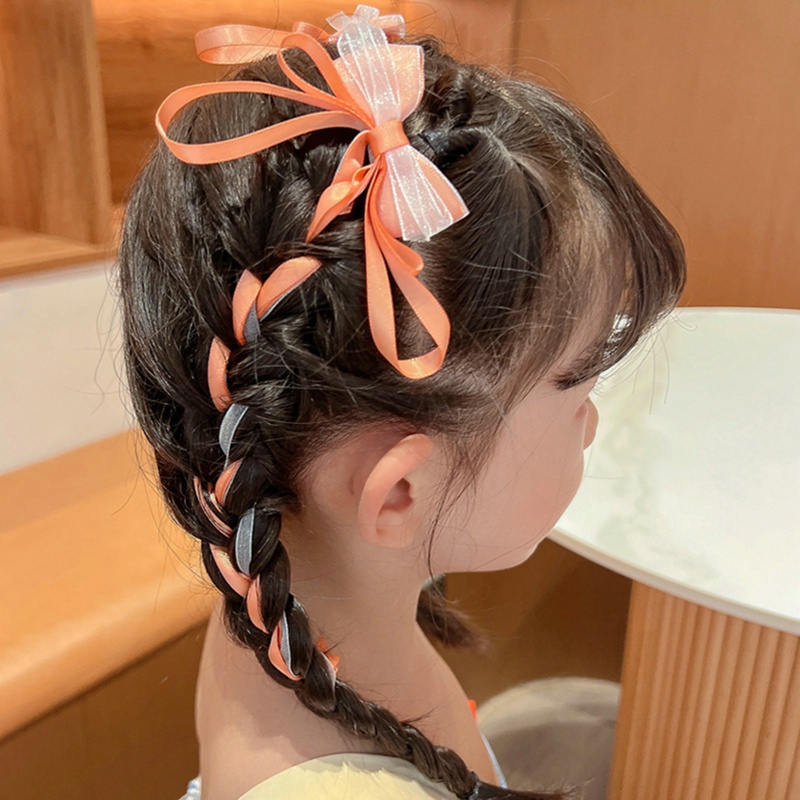Set 2 Kẹp Tóc Nơ Xinh Xắn Dành Cho Bé Gái