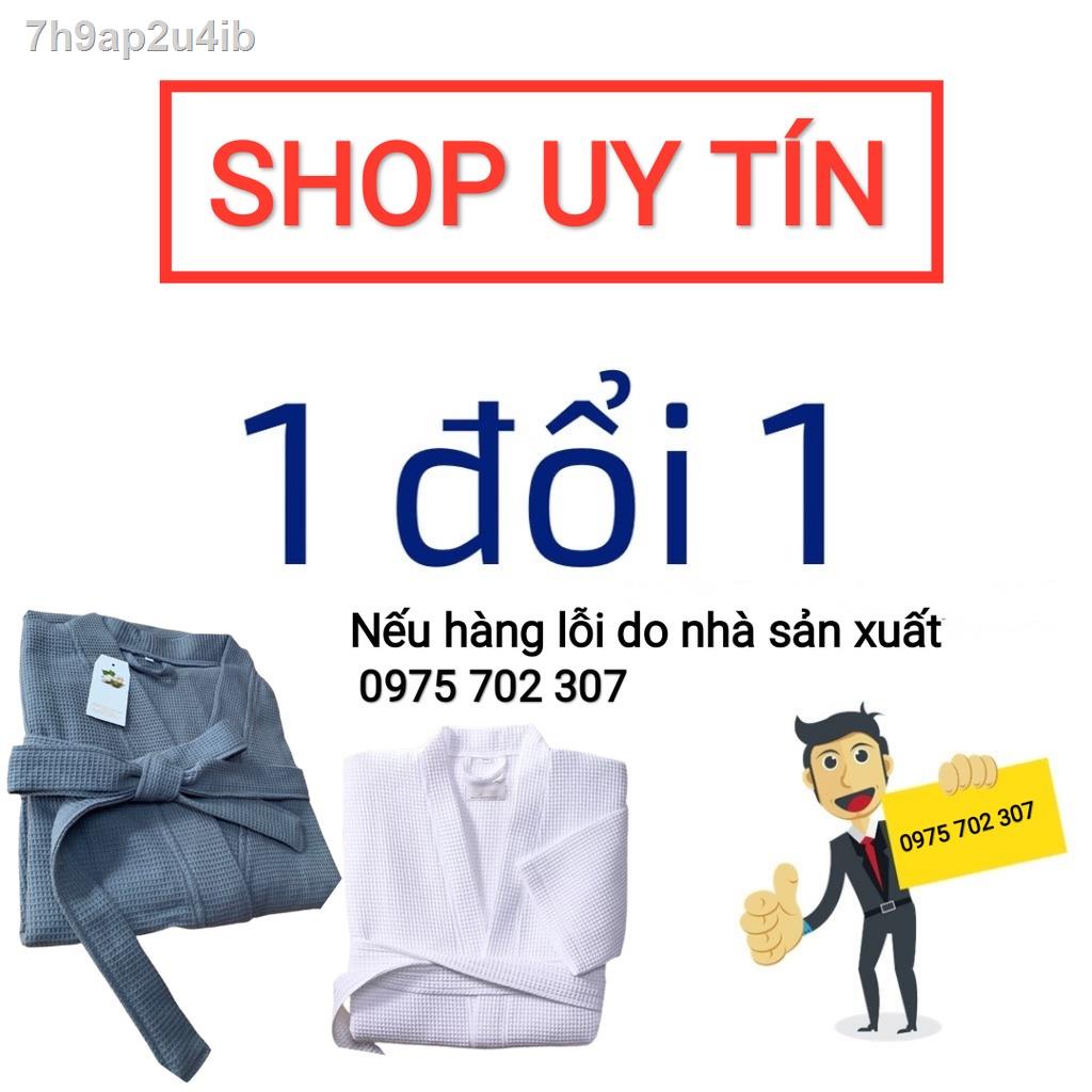 7h9ap2u4ibÁo choàng tắm khách sạn, đồ ngủ dài nữ nam cao cấp, vải cotton mặc mát, hàng xuất khẩu