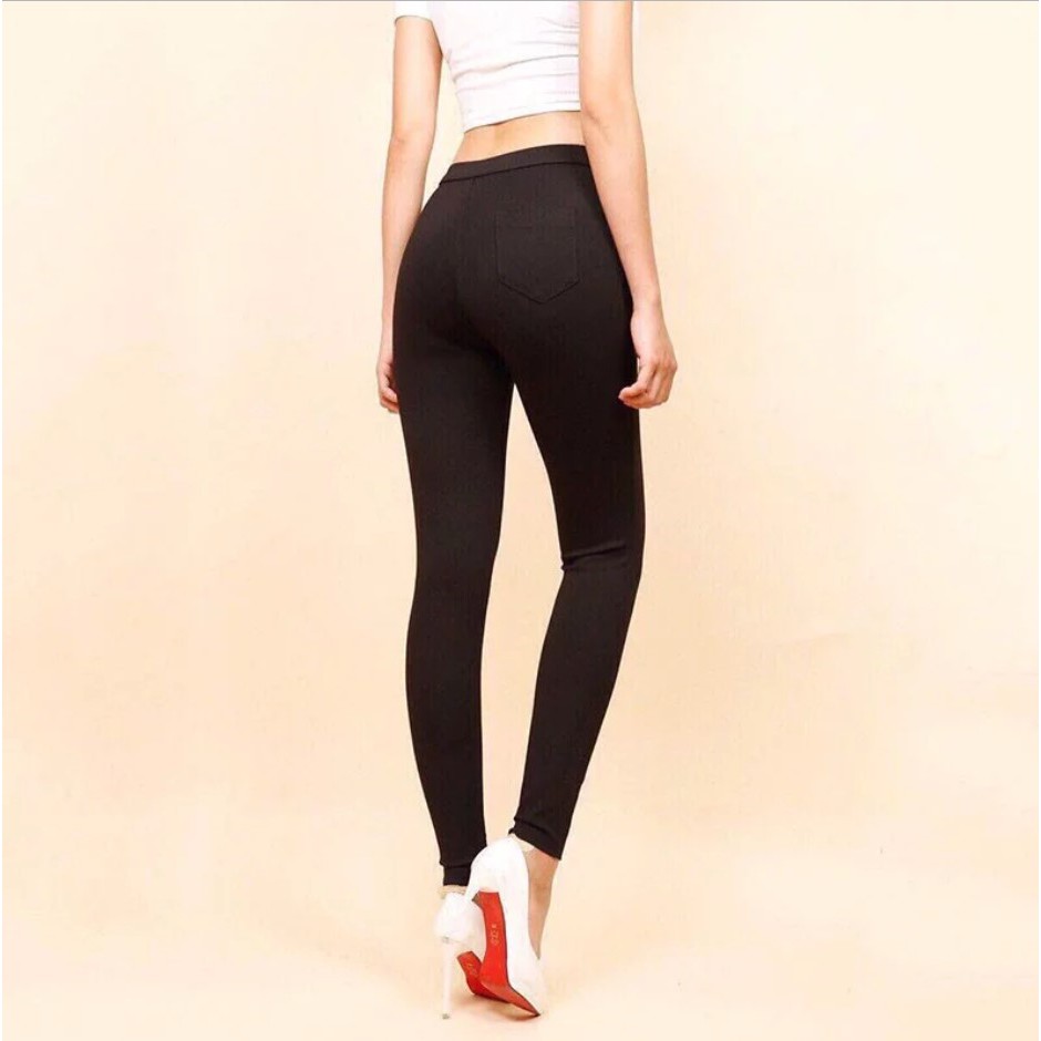 Quần tregging nữ ERIS cạp cao chất co dãn 4 chiều dày dặn mặc tập gym | BigBuy360 - bigbuy360.vn