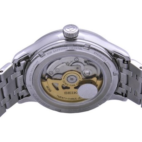 Đồng hồ nam Seiko SRPD41J1 mặt kính Sapphire chống xước, chống nước 3 ATM. dây thép không gỉ cao cấp chính hãng Nhật Bản