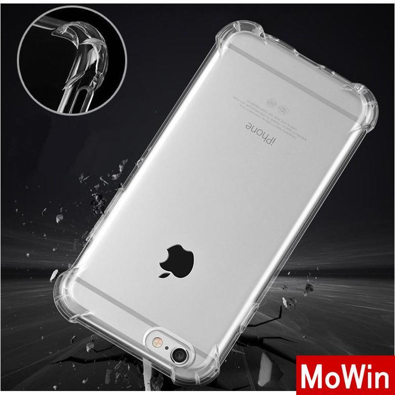 Ốp lưng silicon trong suốt chống sốc chất lượng cao cho điện thoại iPhone 11 7p/8p X | BigBuy360 - bigbuy360.vn