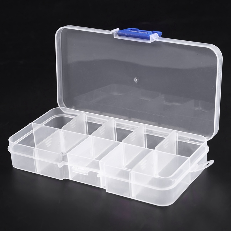 Hộp nhựa trong suốt đựng trang sức 1-10 ngăn