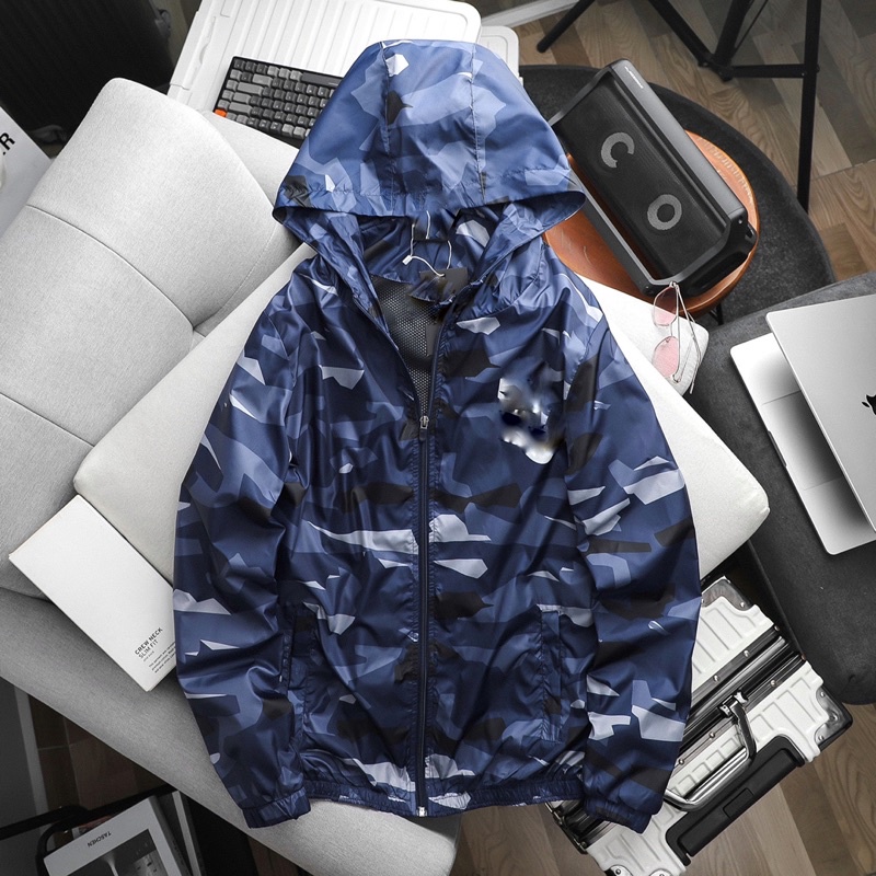 Áo khoác dù kháng nước camo