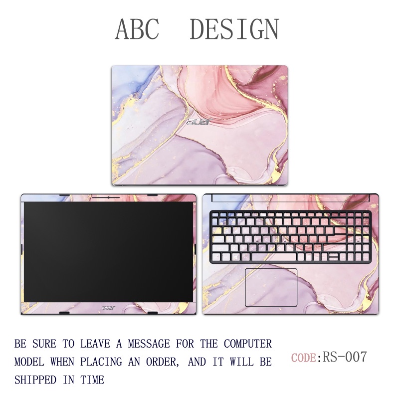 Bộ 3 Miếng Dán Bảo Vệ Laptop 14 "Họa Tiết Đá Hoa Cương Cho ACER ASPIRE 3 ASPIRE 5 A514 A514-53 A514-54