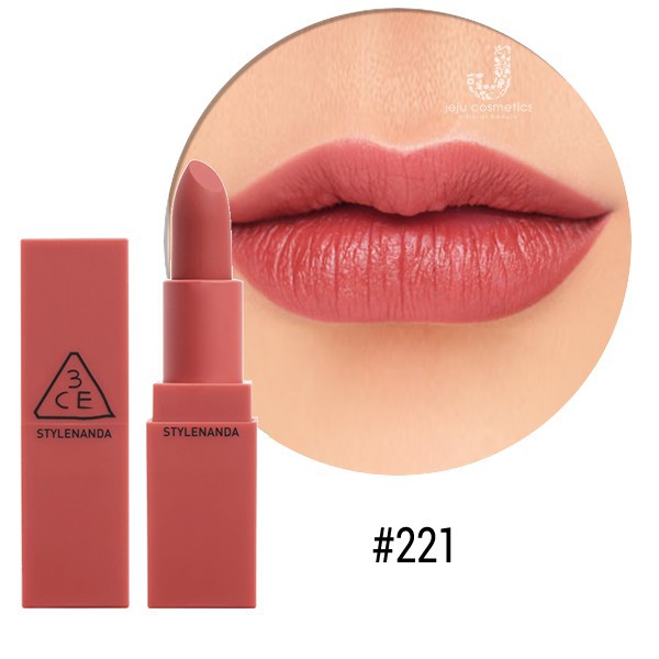 Son Thỏi Lì 3ce Matte Lip Color Màu #227 Benchmark - Cam Đất