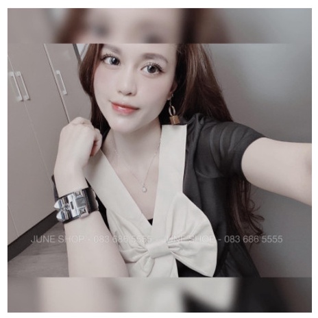 Váy bầu đầm bầu nơ ngực ☘️chất lụa Hàn mát mềm mịnthiết kế sang chảnh form rộng