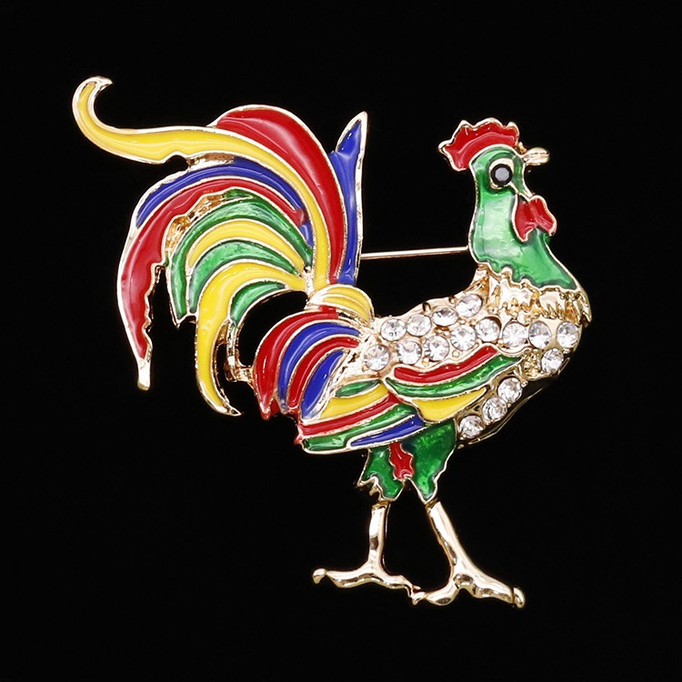 Ghim Cài Áo Hình Gà Trống Thời Trang Nữ Tính