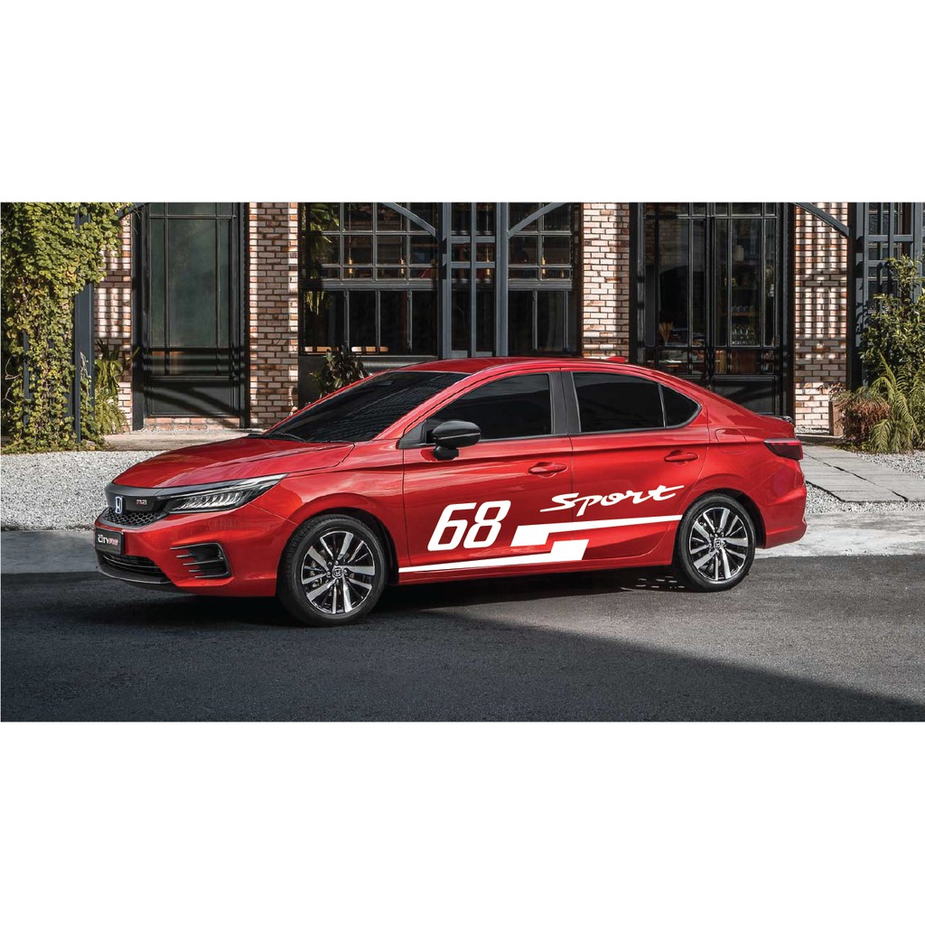 Tem xe Honda City phong cách thể thao - decal honda city