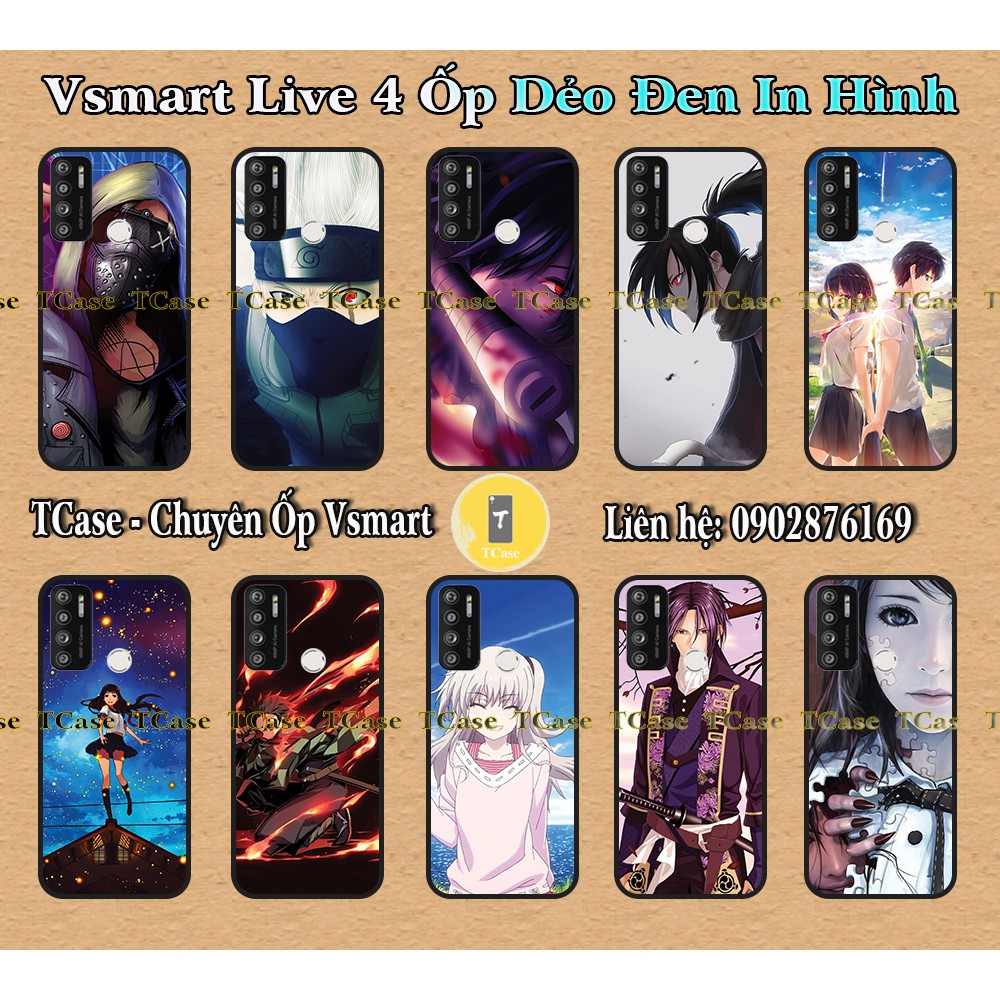 Ốp lưng Vsmart Live 4 / Star 4 / Joy 4/ Active 3 - TPU dẻo in hình Hoạt Hình Anime